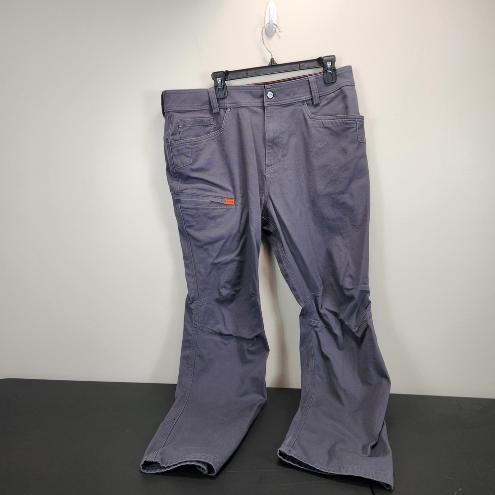 Brunt The Torra Work Pant Mens 36x32 Gray Cotton Nylon Spandex Utility Trousers